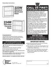 Whittier Wood Products 223W Instrucciones De Montaje