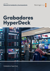 Blackmagic Design HyperDeck Manual De Instalación Y Funcionamiento