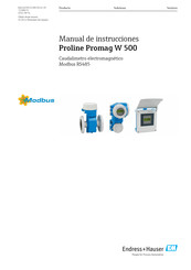 Endress+Hauser Proline Promag W 500 Manual De Instrucciones