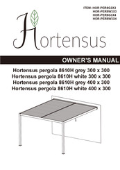 Hortensus HOR-PER8W3X3 Instrucciones De Montaje