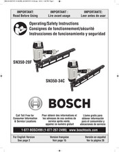 Bosch SN350-34C Instrucciones De Funcionamiento Y Seguridad