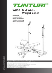 Tunturi WB50 Mid Width Weight Bench Manual Del Propietário