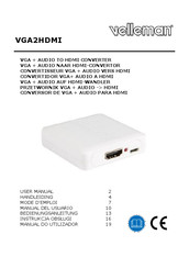 Velleman VGA2HDMI Manual Del Usuario