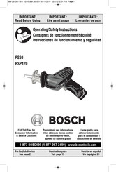 Bosch RSP120 Instrucciones De Funcionamiento Y Seguridad