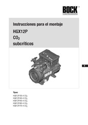 Bock compressors HGX12P/50-4 CO2 Instrucciones Para El Montaje