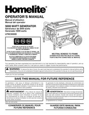 Homelite UT9C5000D Manual Del Operador