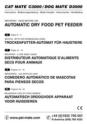 Pet Mate DOG MATE D3000 Manual De Instrucciones