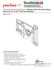 peerless-AV SUA737 Instalación Y Montaje