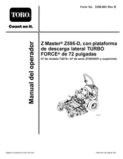 Toro ZMaster Z595-D Manual Del Operador