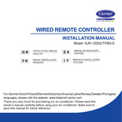 Carrier KJR-120X2TFBG-E Manual De Instalación