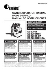 RedMax EBZ7001-CA Manual De Instrucciones