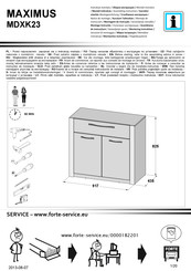 Forte MAXIMUS MDXK23 Instrucciones De Montaje