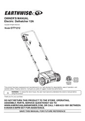 EarthWise DT71212 Manual Del Propietário