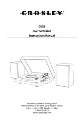 Crosley C62B Manual De Instrucciones