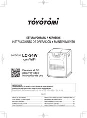 Toyotomi LC-34W Instrucciones De Operacion Y Mantenimiento