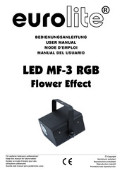 EuroLite LED MF-3 RGB Manual Del Usuario