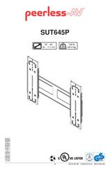 peerless-AV SUT645P Manual Del Usuario