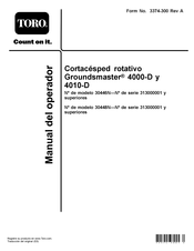Toro Groundsmaster 4010-D Manual Del Operador