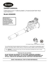 Scotts LB24020S Manual Del Operario