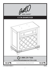 Twin-Star International Bell'O CC30-20160X332B Instrucciones De Montaje