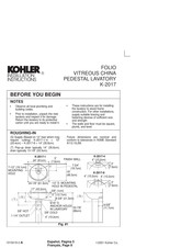 Kohler K-2017 Manual De Instrucciones