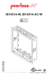 peerless-AV IB14X14-W Manual De Instrucciones