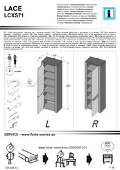 Forte LACE LCXS71 Instrucciones De Montaje