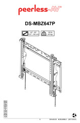 peerless-AV DS-MBZ647P Manual De Instrucciones