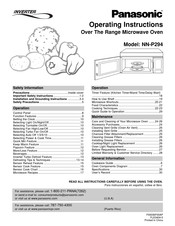 Panasonic NN-P294 Instrucciones De Operación