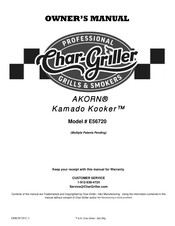 Char-Griller E56720 Manual Del Propietário