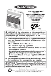 ReddyHeater BWH10NLMB Manual De Instalación Y Funcionamiento Del Propietario