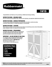 Rubbermaid 1W19 Manual Del Usuario