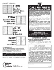 Whittier Wood Products 220W Instrucciones Para Armar