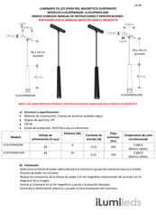 Ilumileds ILUSUSPMAG6W Manual De Instrucciones