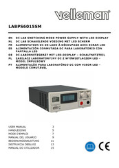 Velleman LABPS6015SM Manual Del Usuario