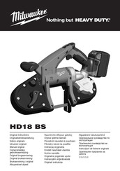 Milwaukee HD18 BS Manual Original