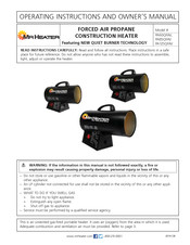 Mr. Heater PA125QFAV Manual De Instrucciones