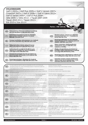 Ecs Electronics VW-104-B1 Instrucciones De Montaje