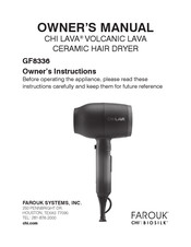 Farouk LAVA GF8336 Manual Del Usuario