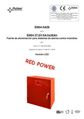 Pulsar RED POWER EN54-5A28 Manual De Instrucciones