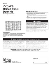 Whittier Wood Furniture 775Wa Instrucciones De Montaje