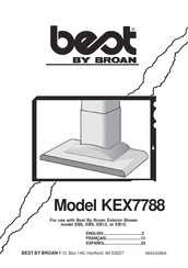 Broan BEST KEX7788 Manual Del Usuario