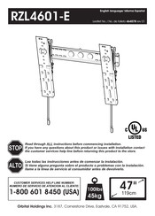 Orbital Holdings RZL4601-E Manual De Instrucciones