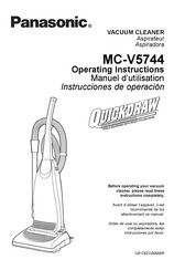 Panasonic QUICKDRAW MC-V5744 Instrucciones De Operación