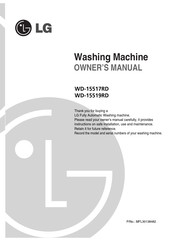 LG WD-15519RD Manual Del Propietário