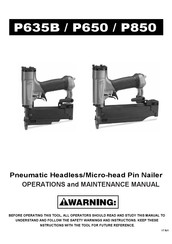 Everwin P850 Manual De Operaciones Y Mantenimiento