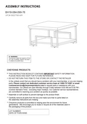 Cheyenne Products BH18-084-099-76 Instrucciones De Montaje