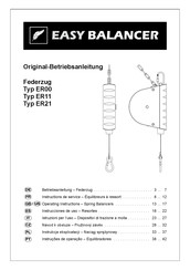 Easy Balancer ER21 Manual De Instrucciones