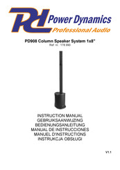 Power Dynamics PD908 Manual De Instrucciones