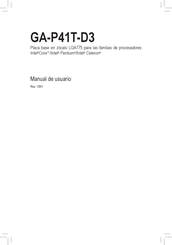 Gigabyte GA-P41T-D3 Manual Del Usuario